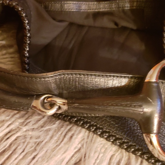 Black Gucci Guccissima Horsebit handbag - Picture 3 of 7